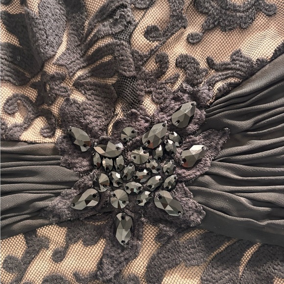 Montage by Mon Cheri Black Lace Mini Dress - Picture 6 of 11